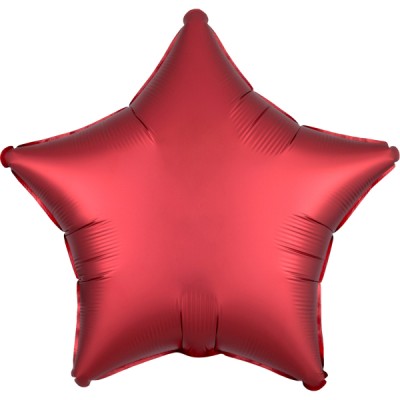 Fóliový balón tmavo červená hviezda