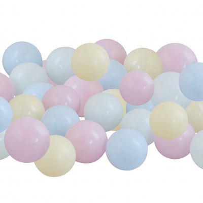 Latexové dekoračné balóny mix pastelovej farby