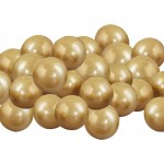 Latexové dekoračné balóny chromové zlaté