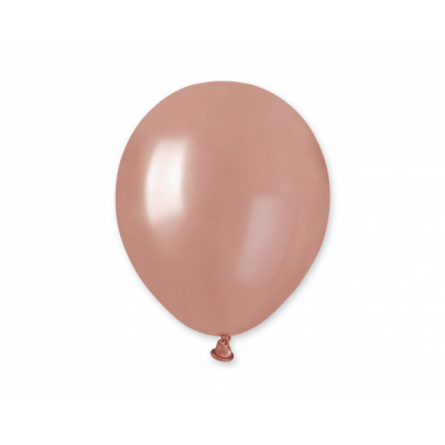 Latexové dekoračné balóny ružovo zlaté 12,5 cm