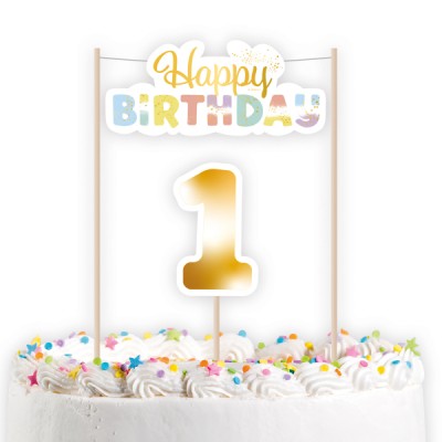 Zápich na tortu Happy Birthday 1