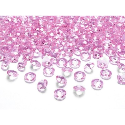 Diamantíky na stôl ružové