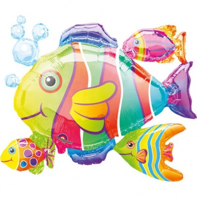Fóliový balón SuperShape Tropická ryba