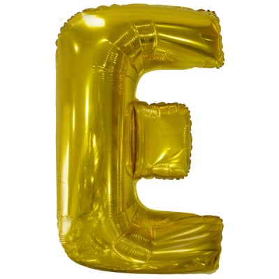 Fóliový balón písmeno E zlaté