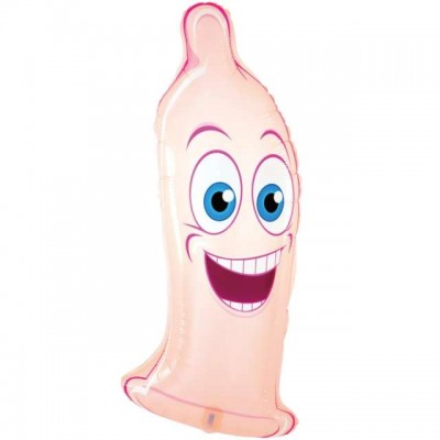Fóliový Supershape balón Veselý kondóm