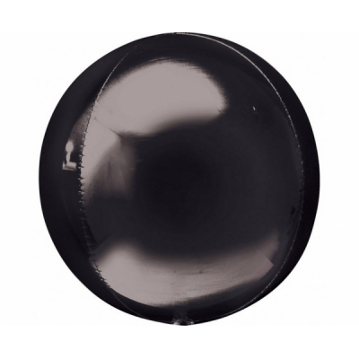 Fóliový balón Orbz čierny