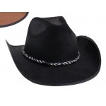 Kovbojský klobúk čierny