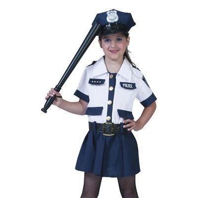 Dievčenský kostým Policajtka Amy veľkosť 128